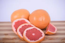 Sliced grapefruit