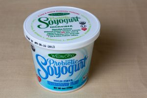 Photo of probiotic yogurt in container.