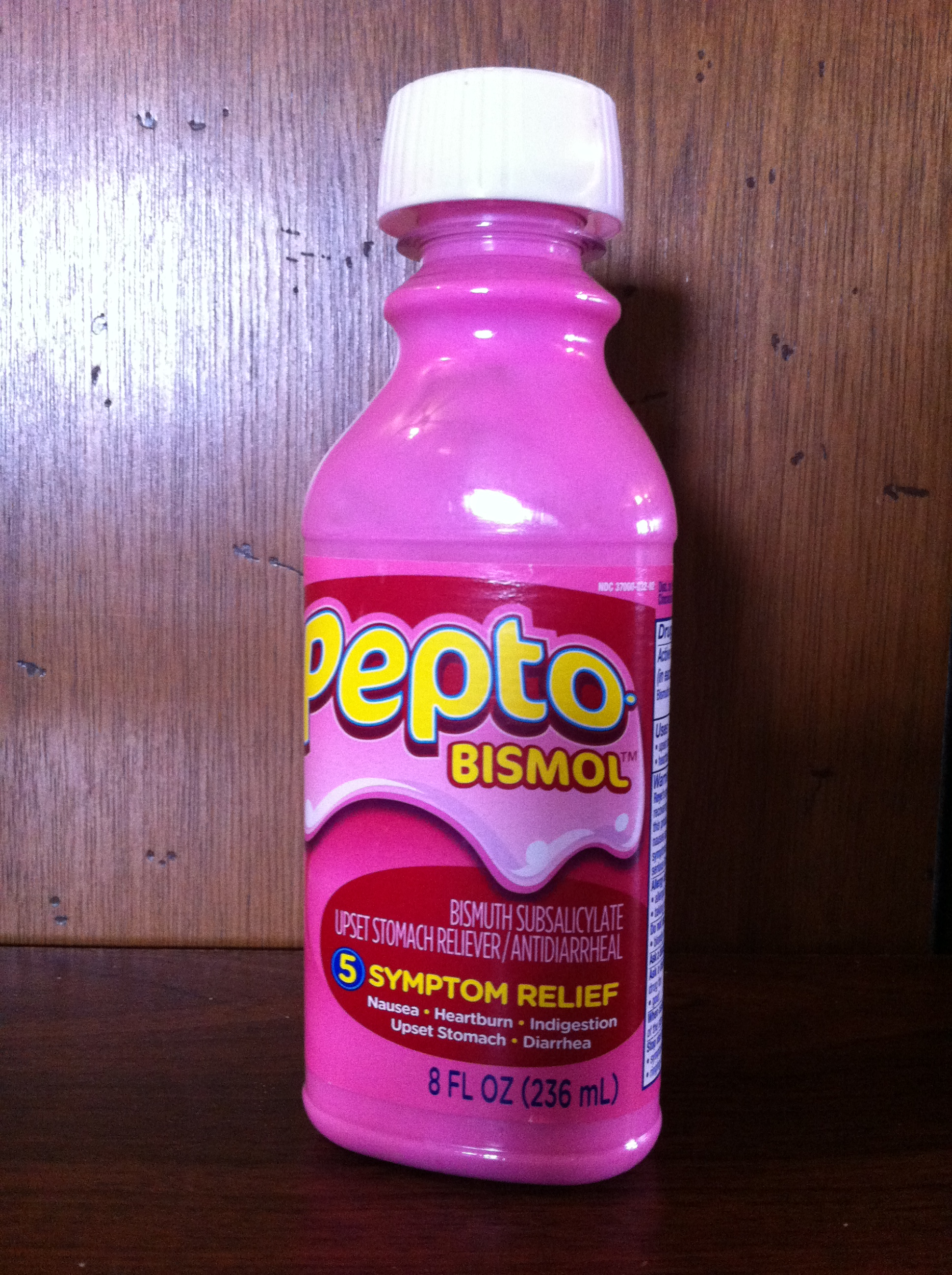 Photo of Pepto Bismol bottle