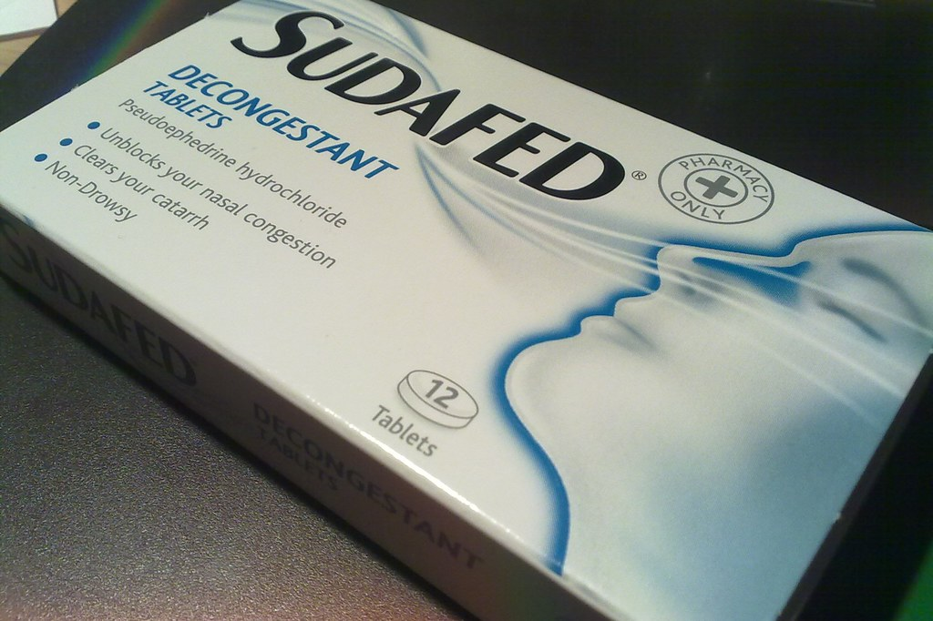 Photo of Sudafed package