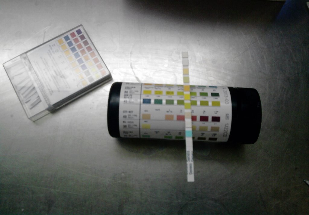 Image showing Chemstip kit for testing urine