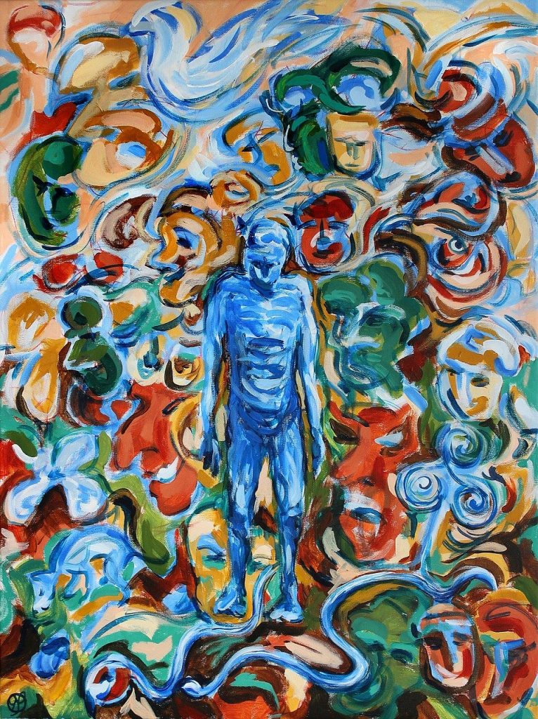 Image showing artwork depicting lewy body dementia