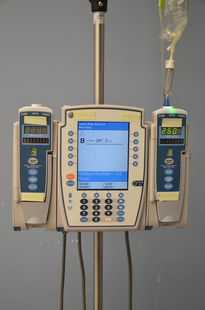 Photo showing an IV Infusion Pump
