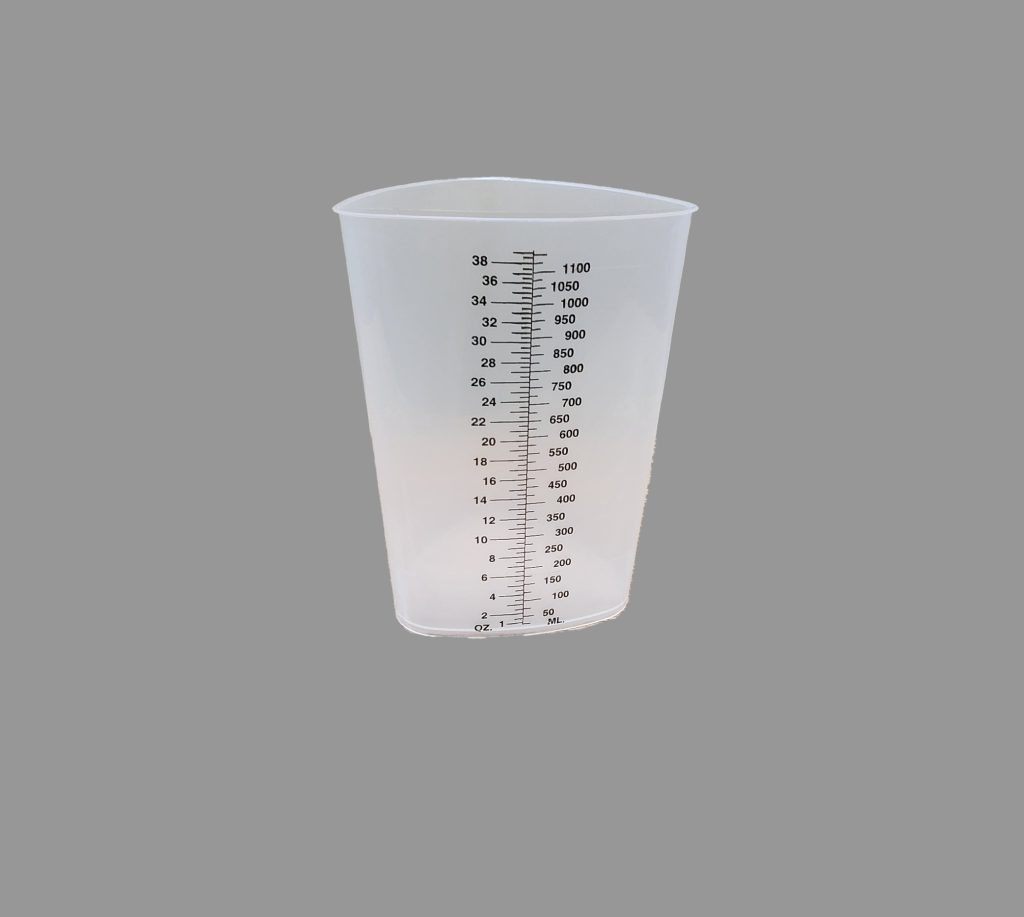 Photo showing a graduated cylinder