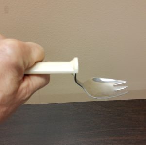 Photo showing a swivel spoon