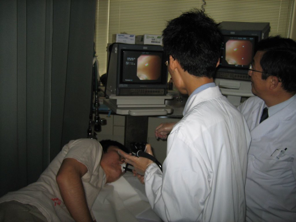 Image showing an upper GI endoscopy procedure