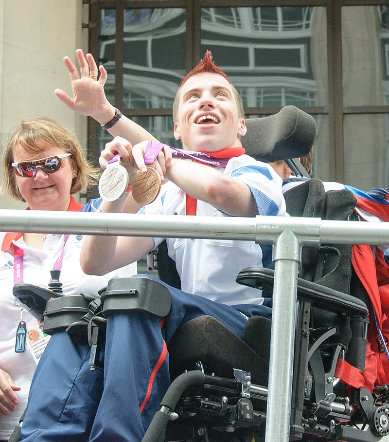 Photo showing David Smith, a Paralympian With Cerebral Palsy