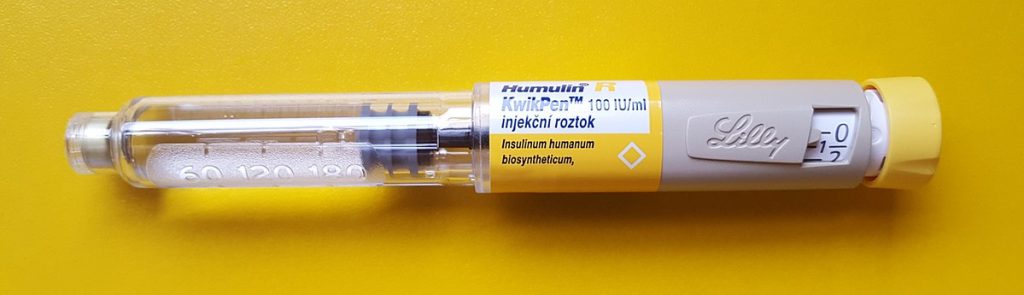 Image showing a prefilled insulin syringe