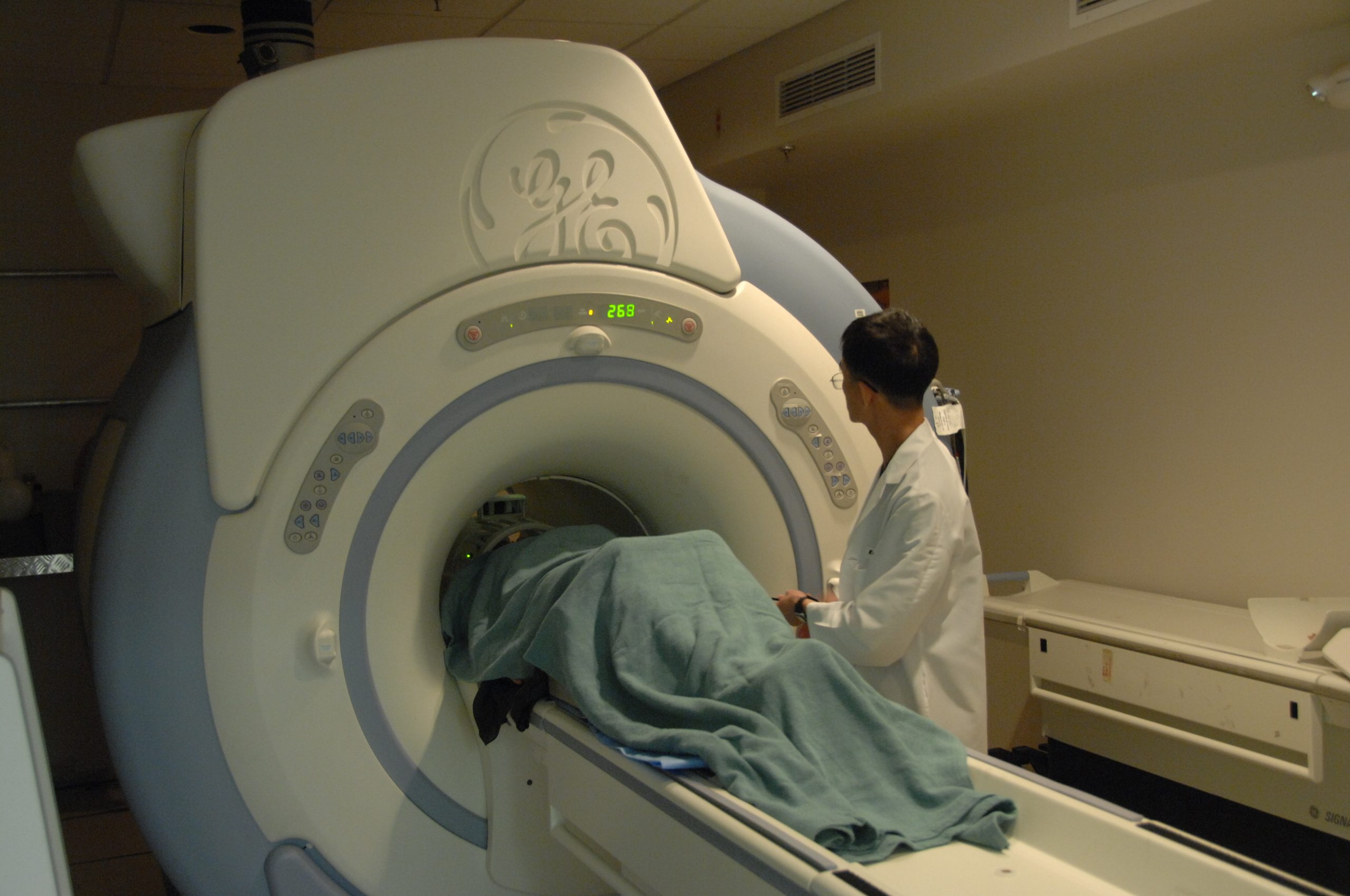 Image showing a Client Undergoing an MRI