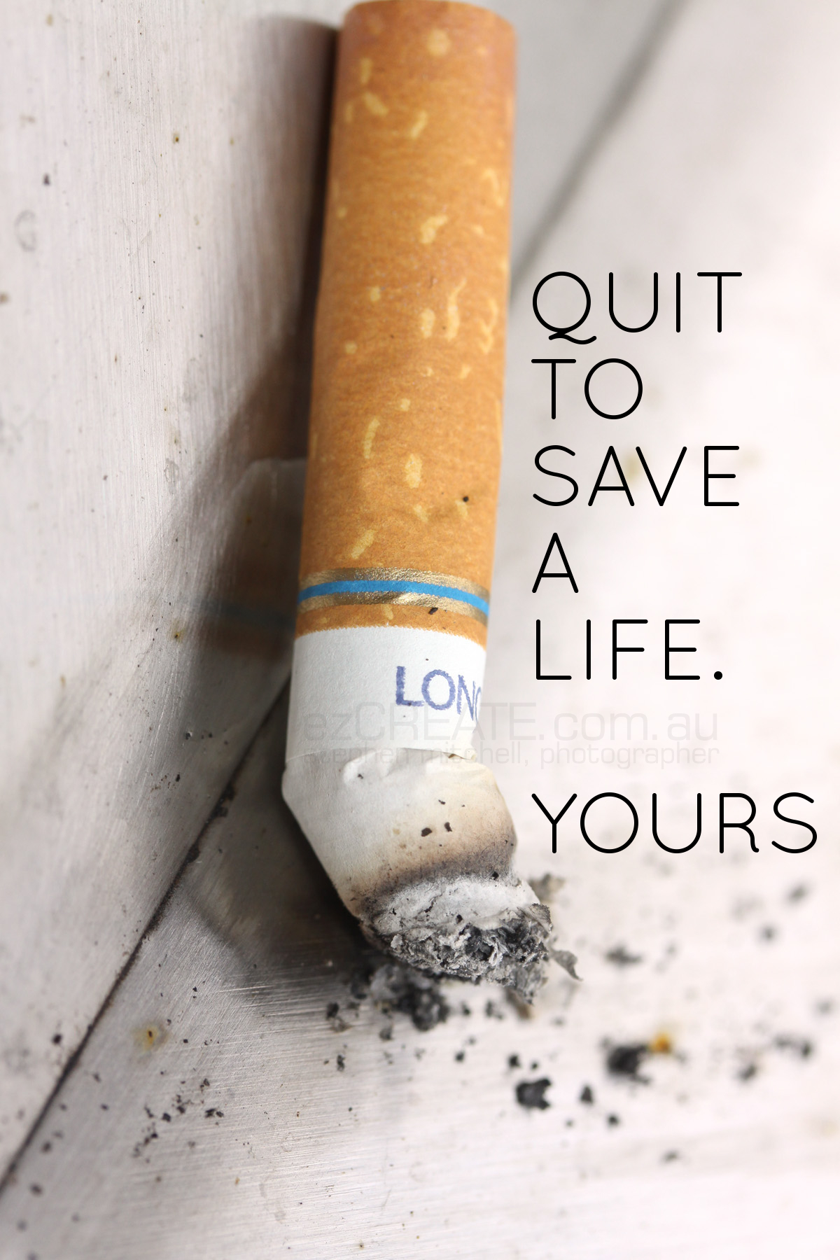 Image showing a stop smoking poster