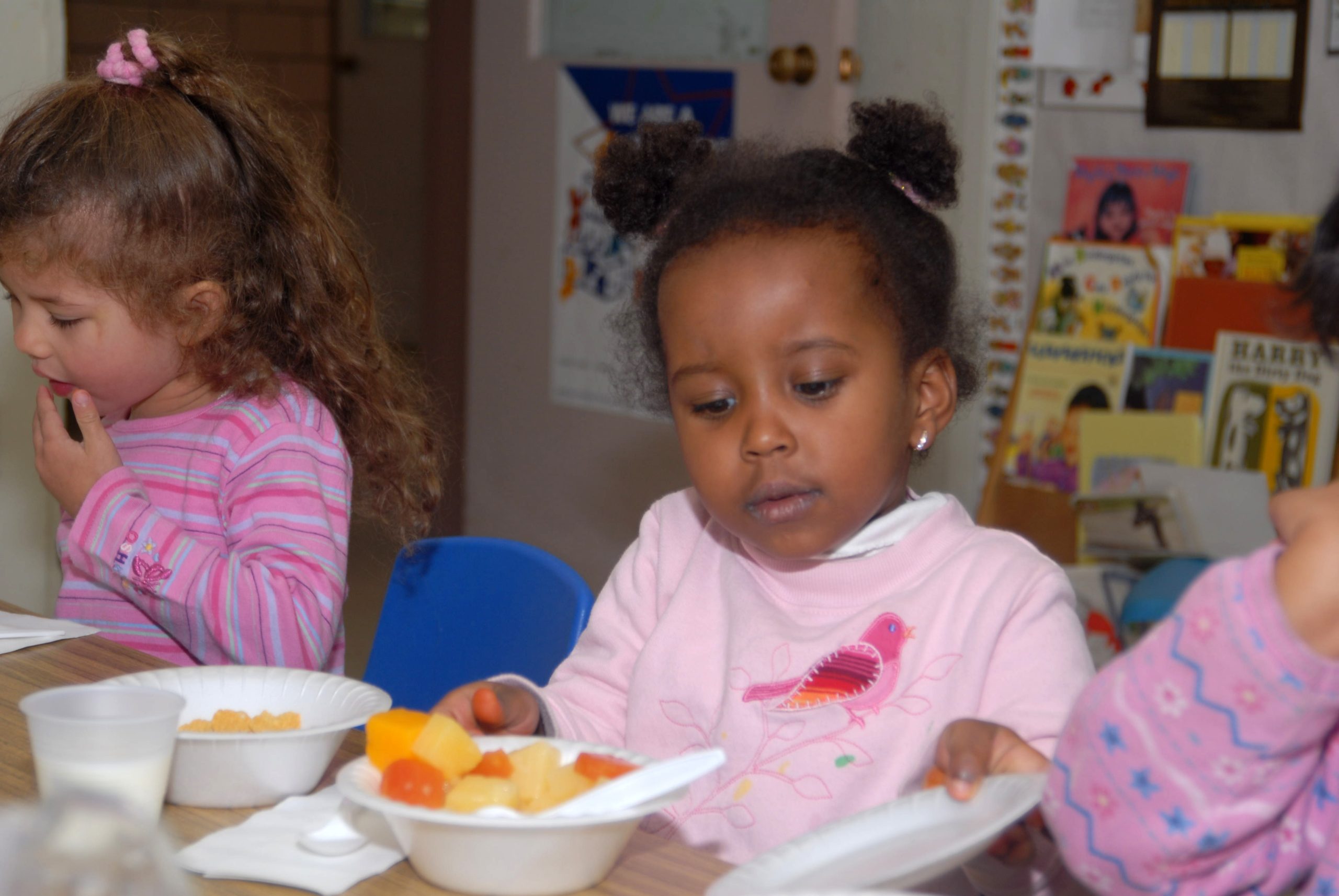 Image showing a Child With Healthy Food Options at School