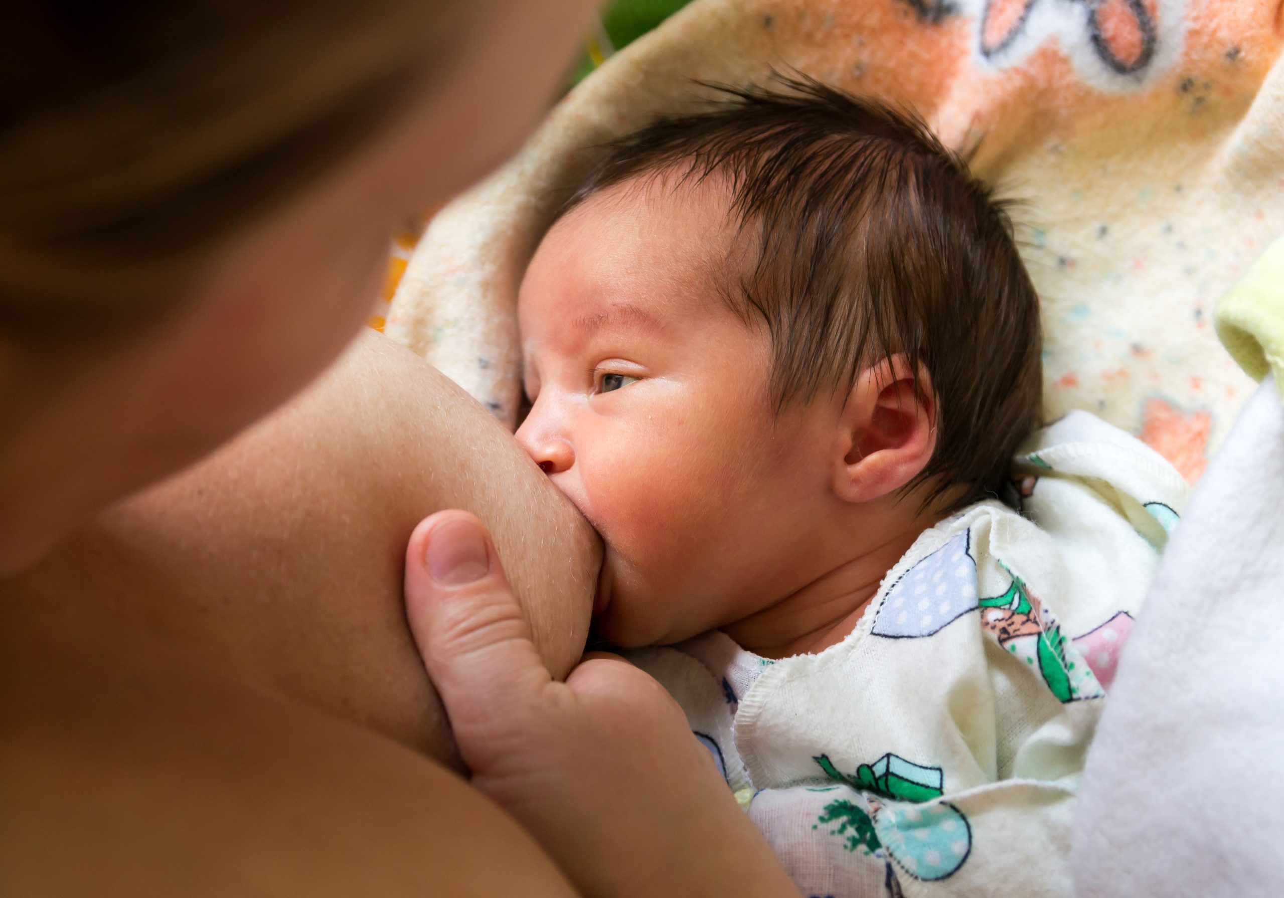 Image showing a Breastfeeding Infant