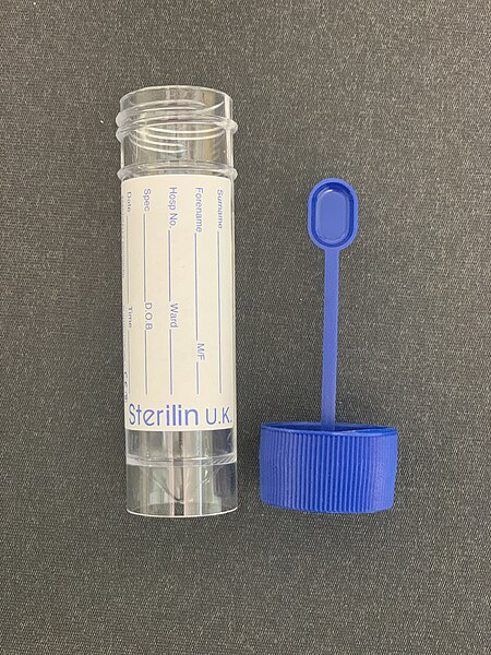 Image showing a stool specimen container