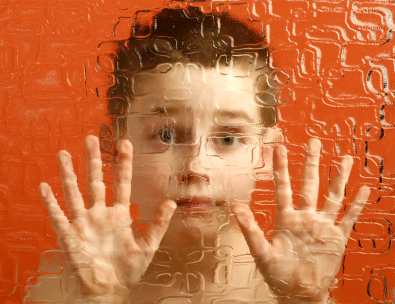 Image showing A Child Depicting Communication Barriers Related to ASD