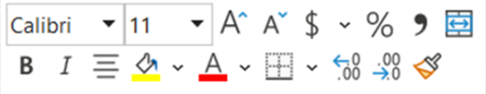 Image showing formatting commands