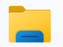 Image showing the File explorer icon in Windows 11