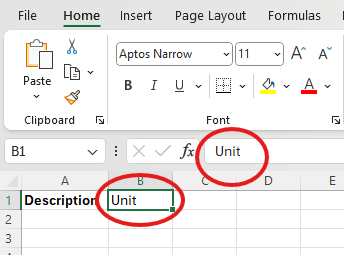 Image showing cell content also appearing in formula bar