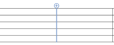 Image showing how to click the plus sign to add a column