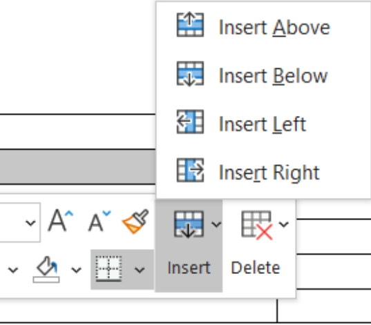 Image showing right click menu in toolbar