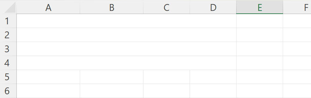 Image showing cells A 1 through D 4 were merged using merge across option