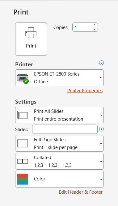 Image showing print options