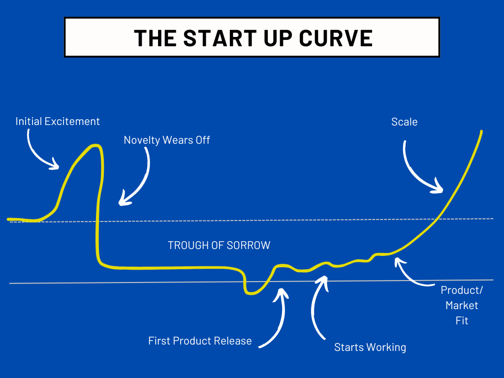 Infographic detailing The Start Up Curve