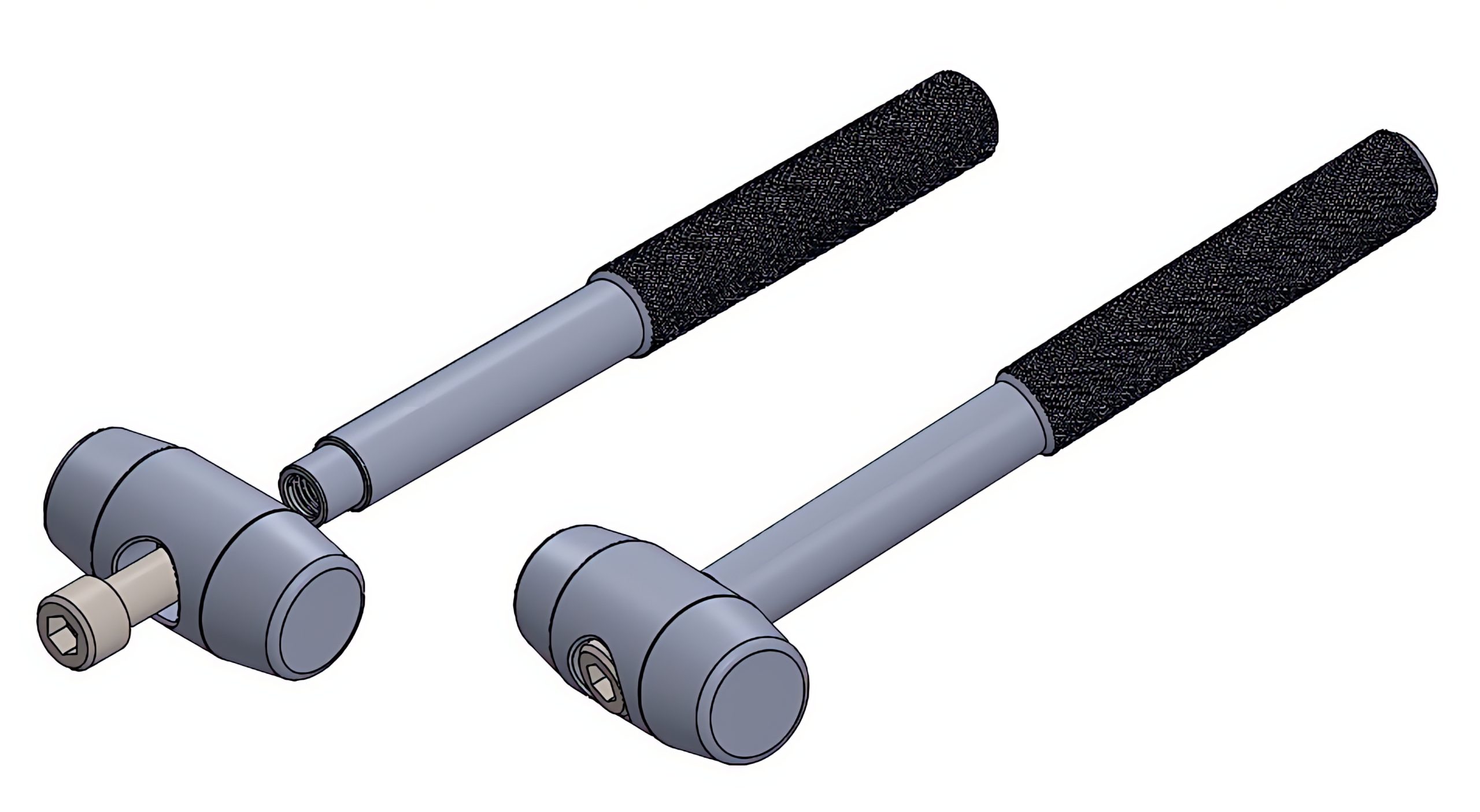 An assembly of 3D components