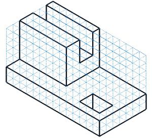 an orthographic sketch six