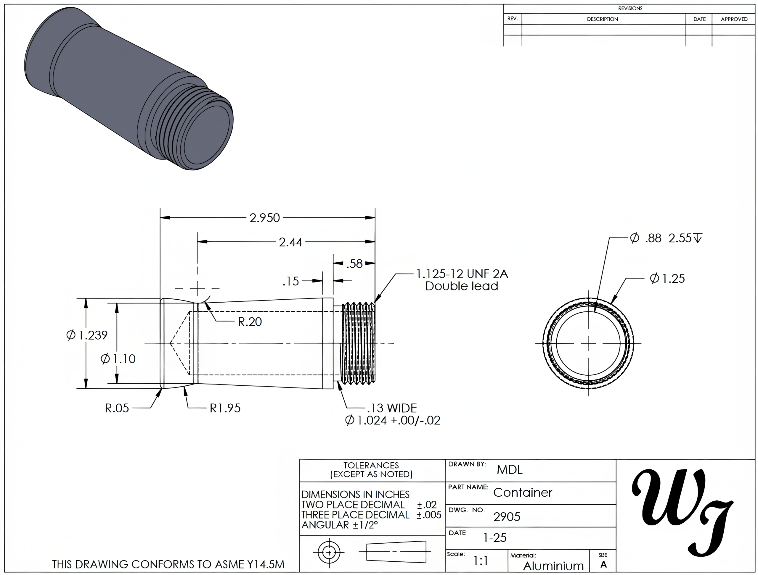 Image showing a container drawing