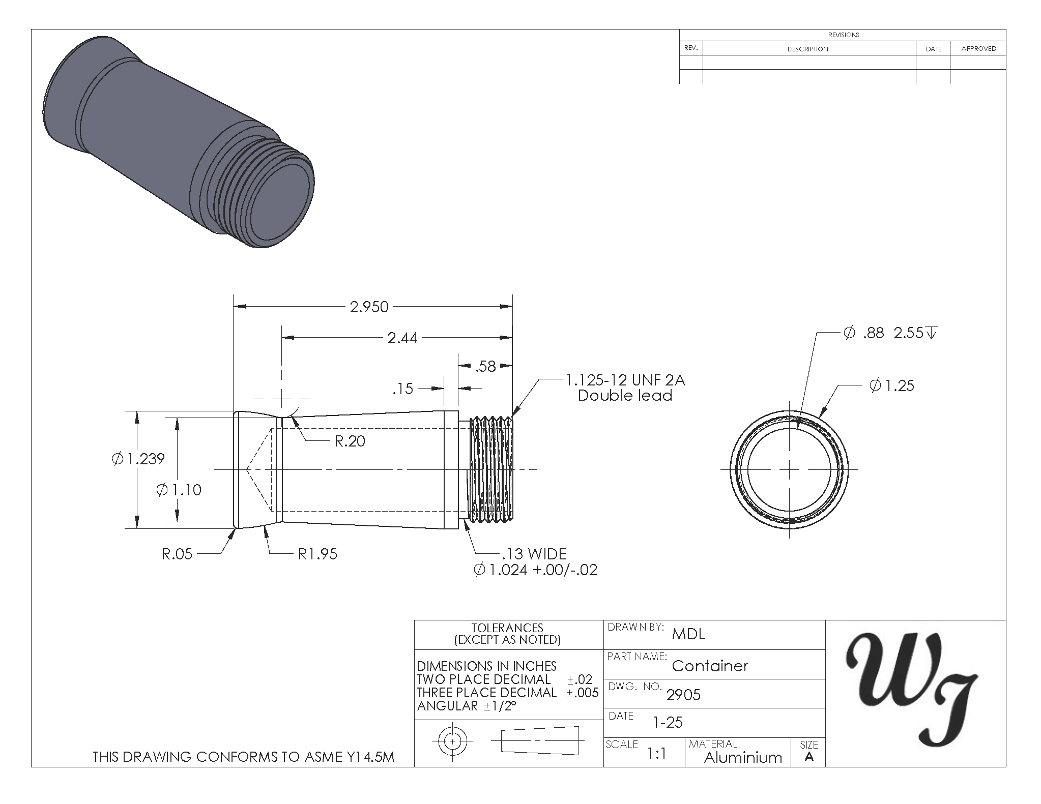 Image showing a container drawing