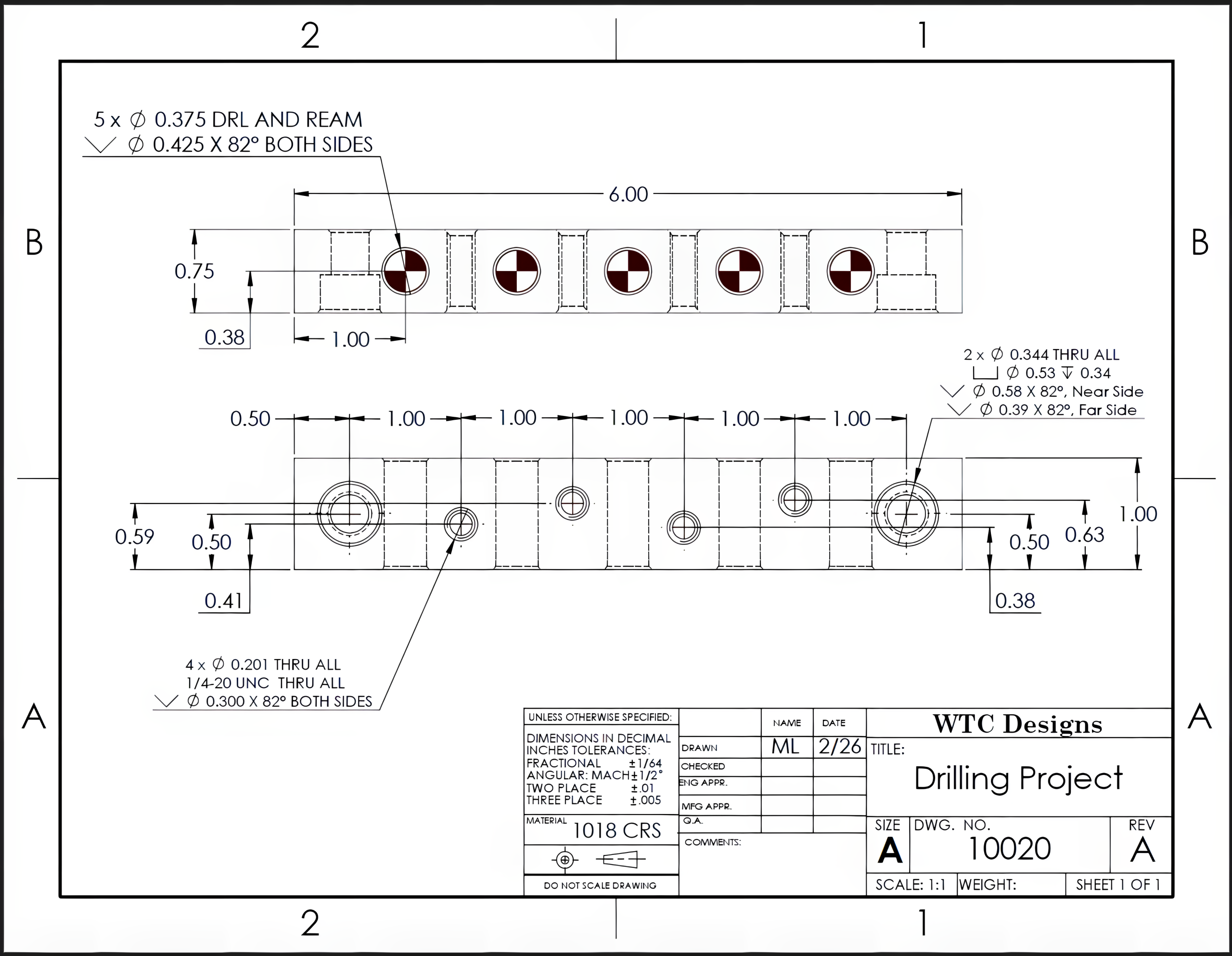 Image showing a drilling project drawing