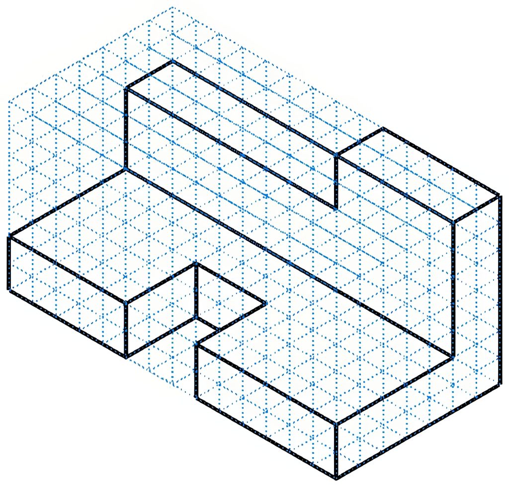 an orthographic sketch five