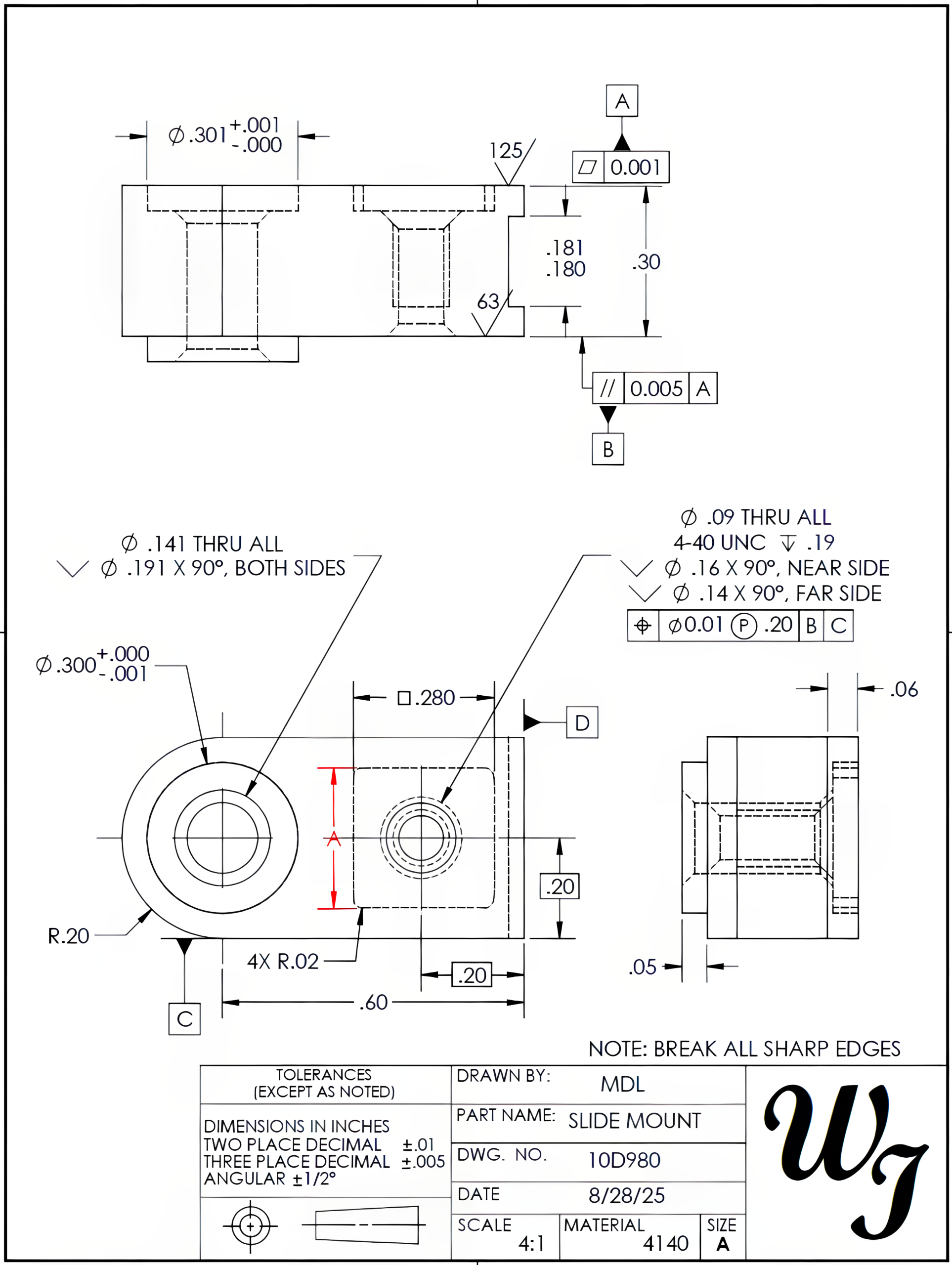 Mark Lorier | CC BY-NC 4.0 Image showing a slide mount drawing