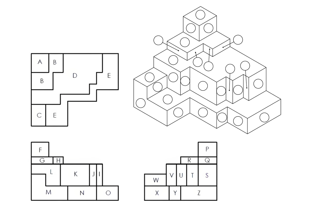 orthographic views of an object for quiz two