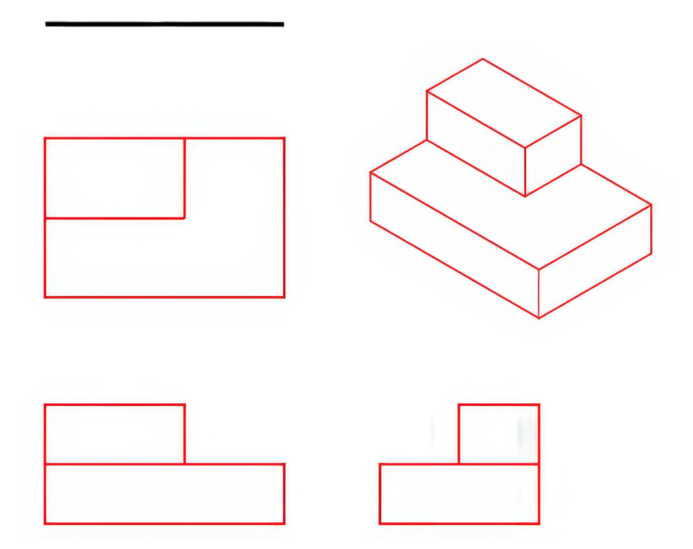 Visible lines to represent all edges and surface of an object