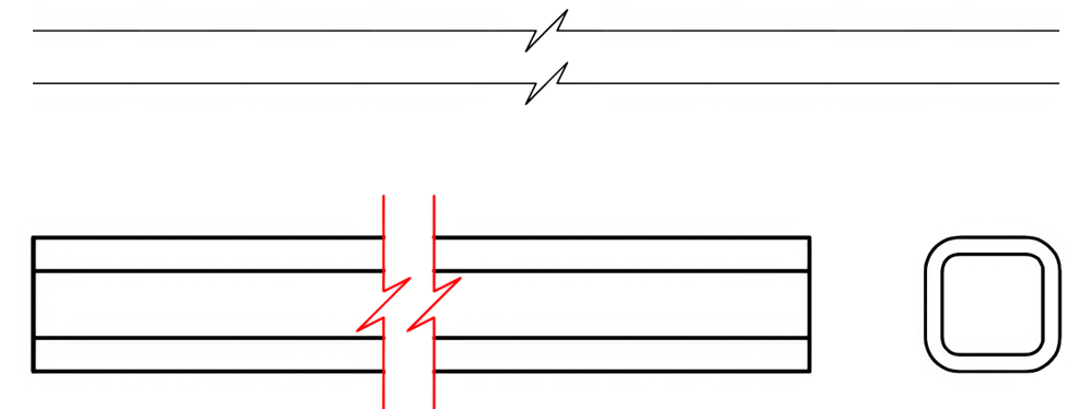 Long break line