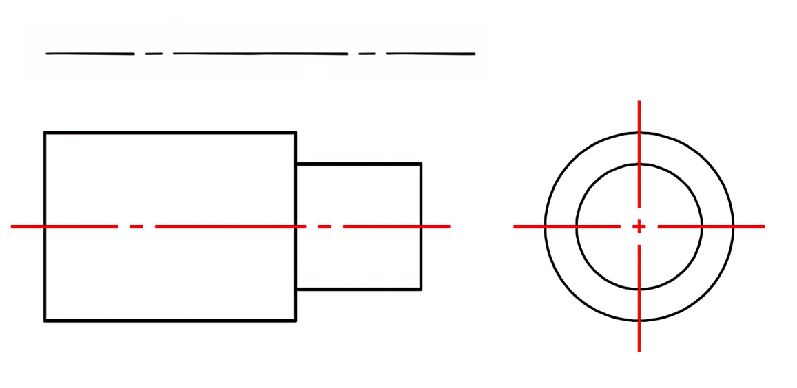 Centerlines to indicate center location of objects