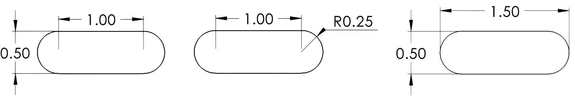 slotted hole size and location dimensioning techniques