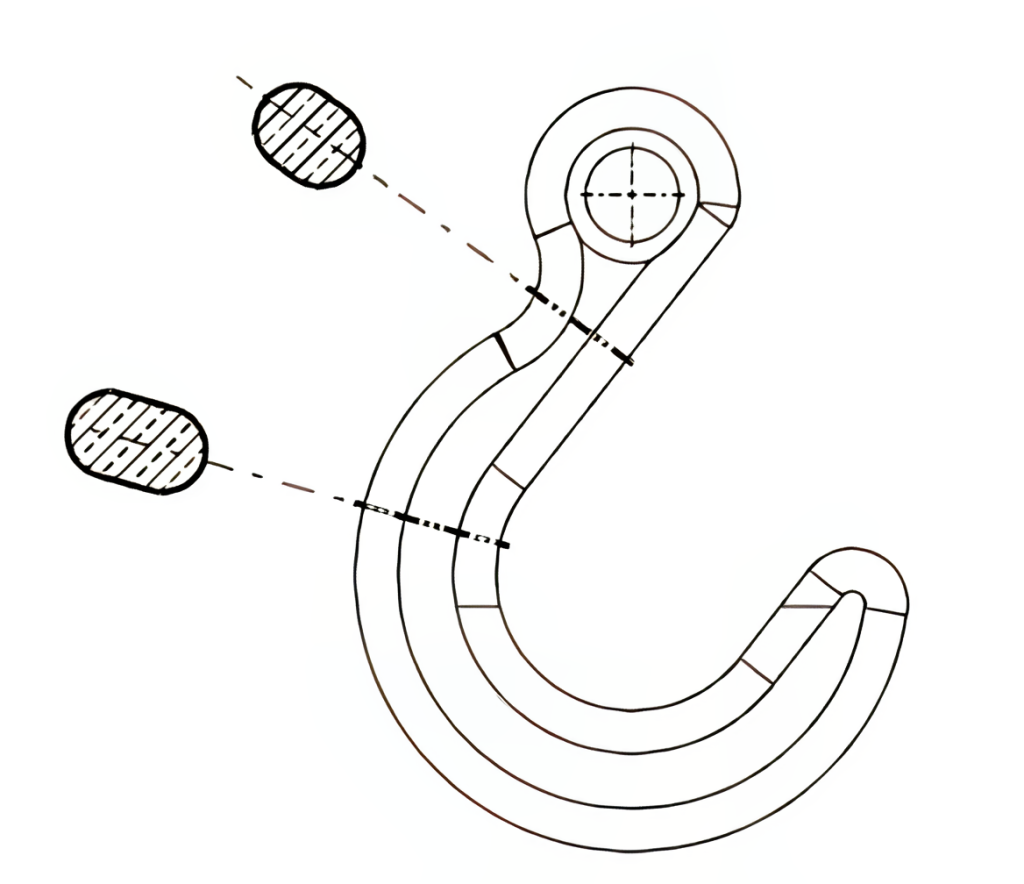 Symmetrical removed section