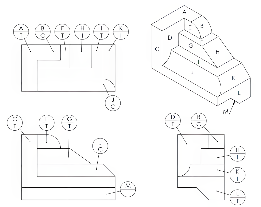 Image showing isometric drawing answers for section 12.3 1
