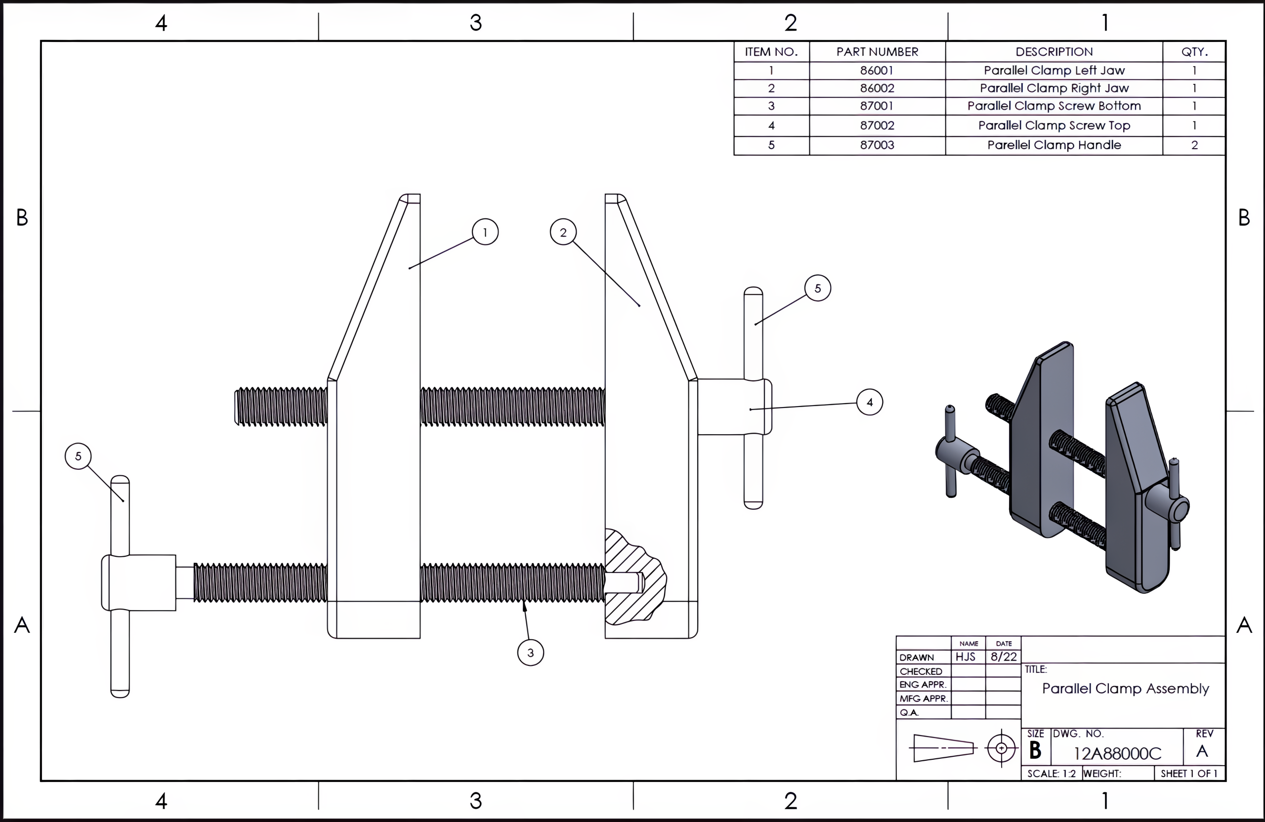 an assembly drawing