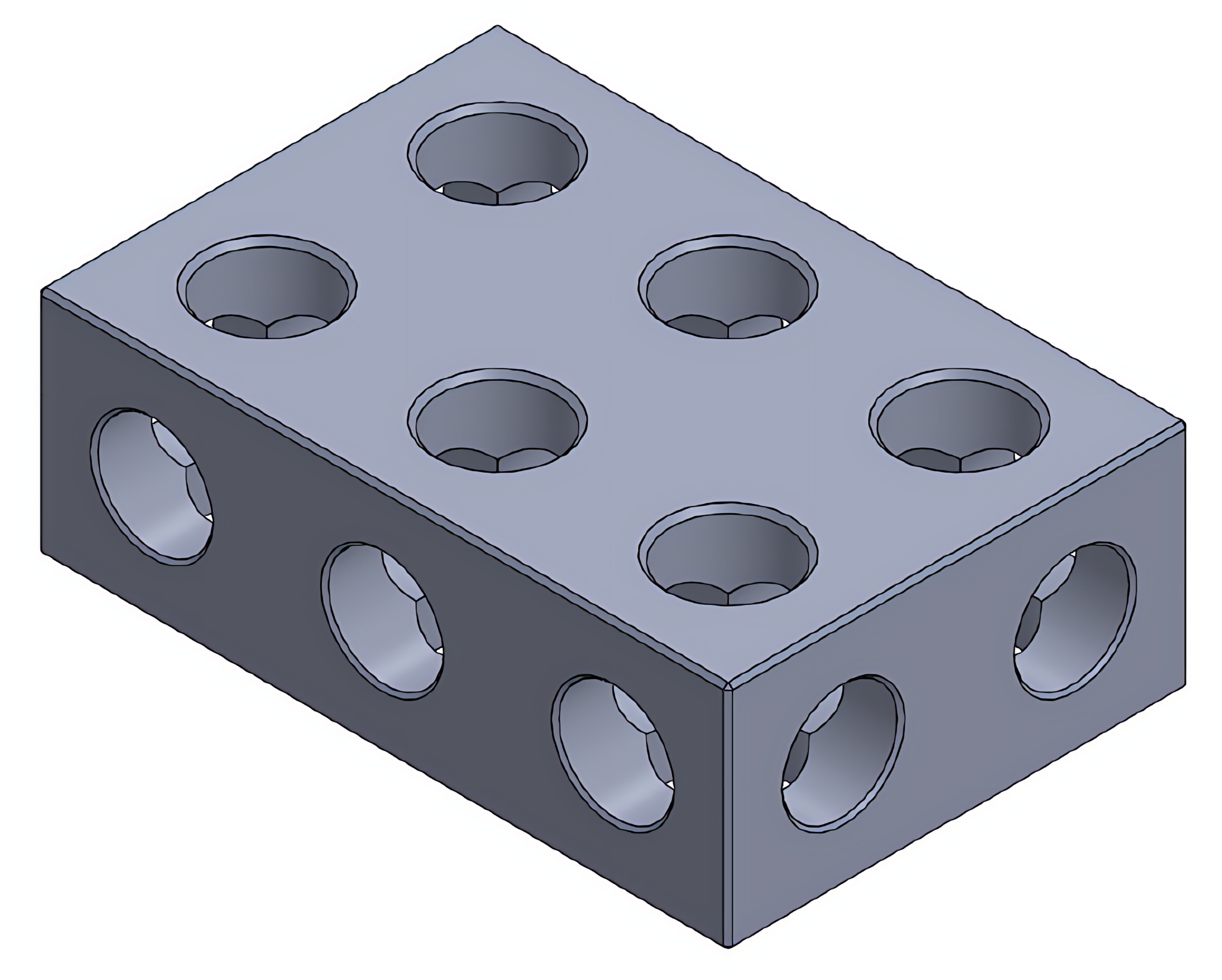 Isometric perspective of an object