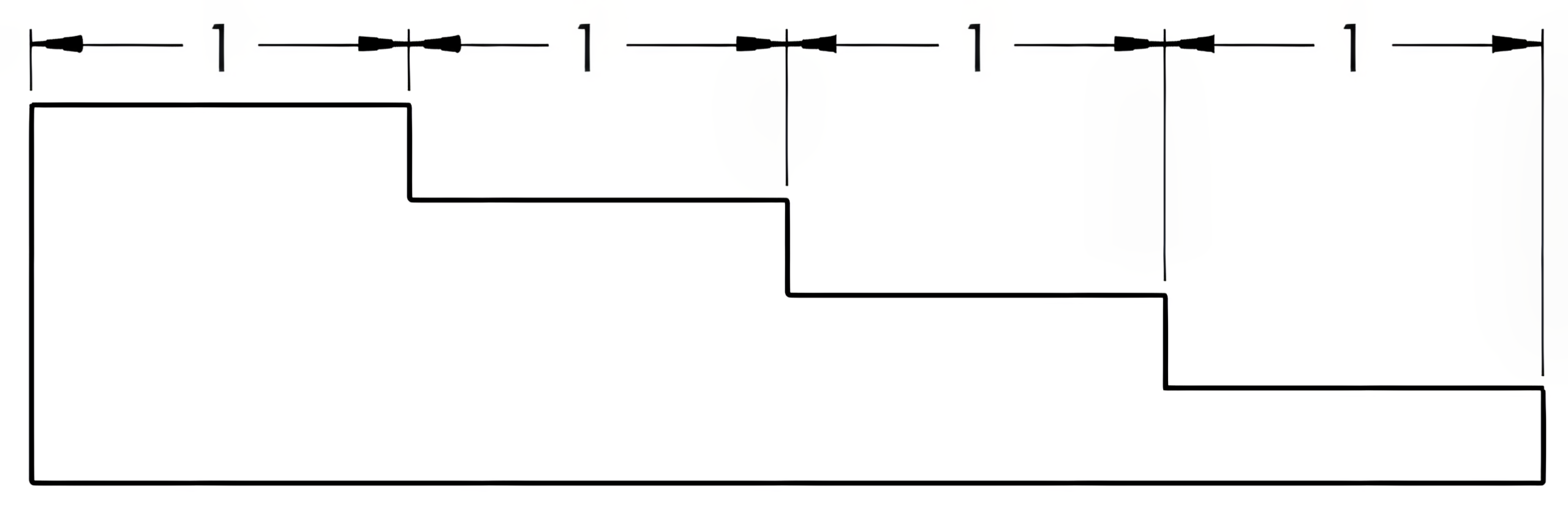 Chain dimensioning on a sketch