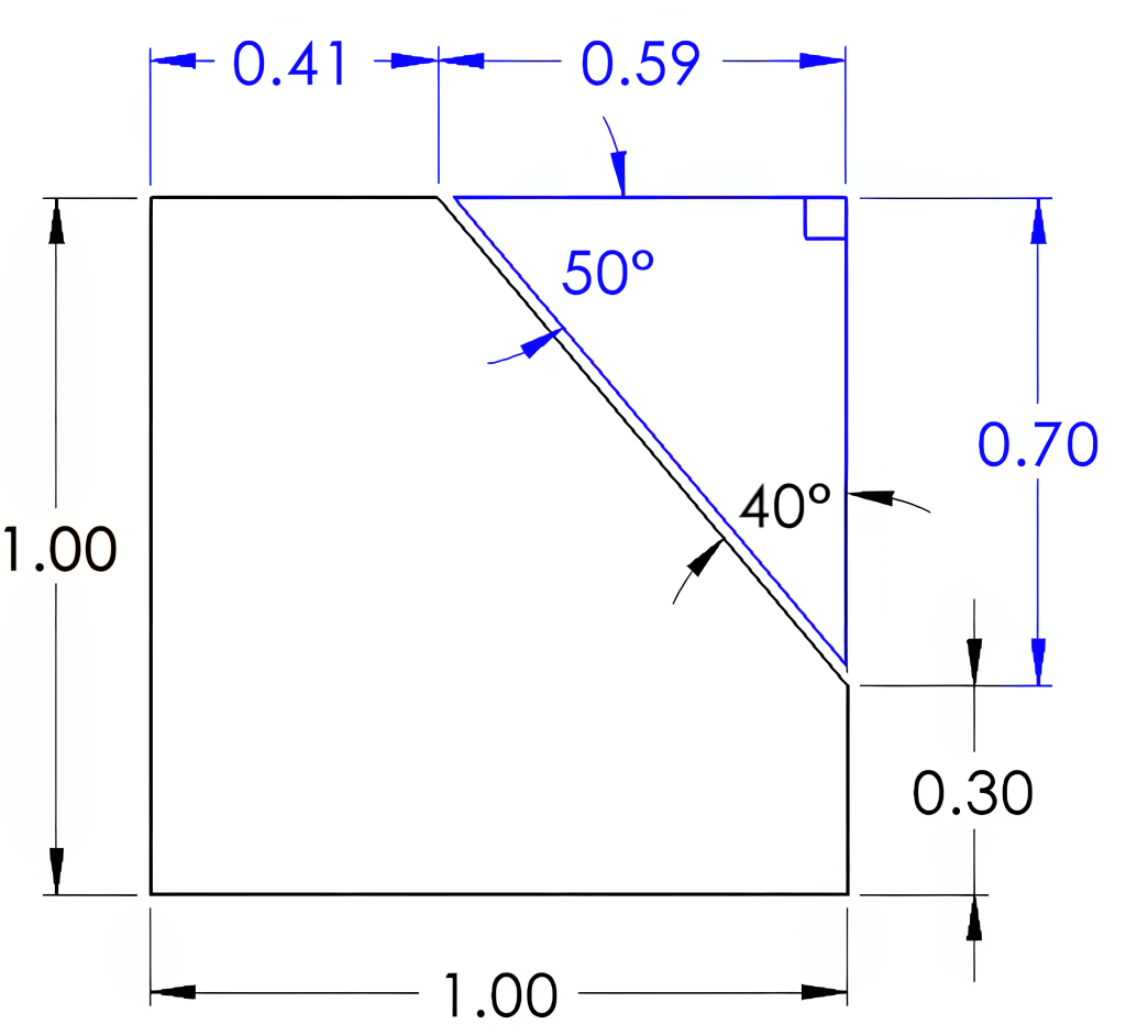 calculating additional dimensions with the information in Figure 6 12