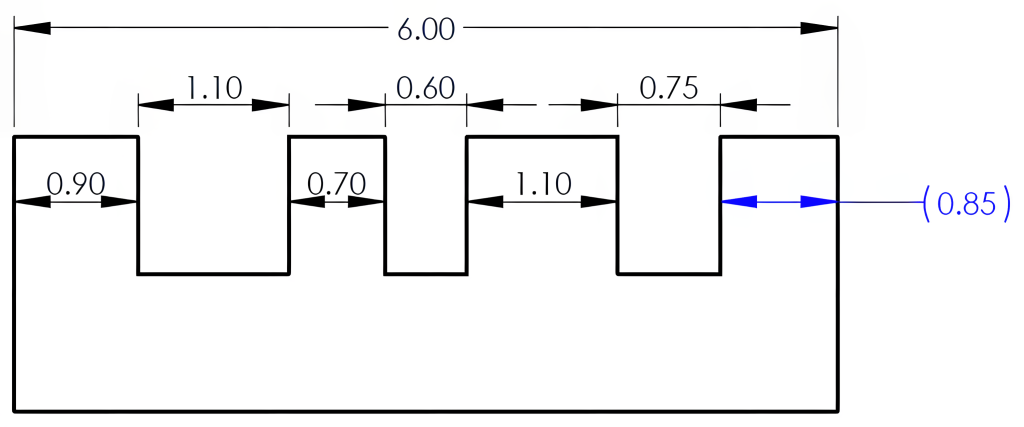 A reference dimension example