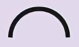 a small arched line for the profile of a line