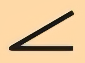 a 35 degree angle for angularity