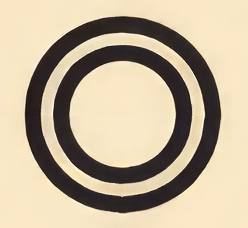 a small circle inside a larger circle for concentricity