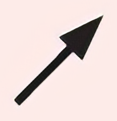 an arrow for runout