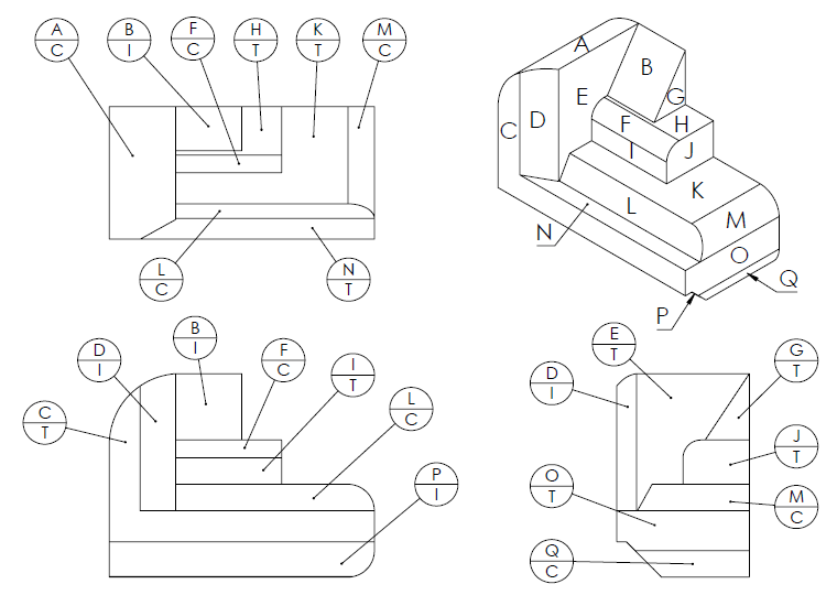 Image showing isometric drawing answers for section 12.3 2